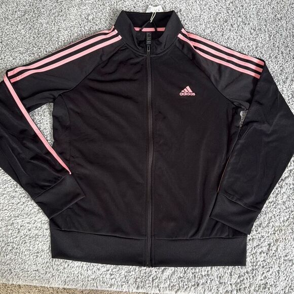 Adidas Black and Pink Jacket - Picture 1 of 3